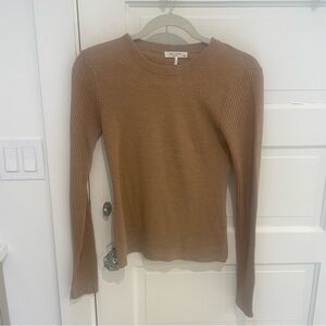 Rag & Bone 100% wool ribbed sweater brown